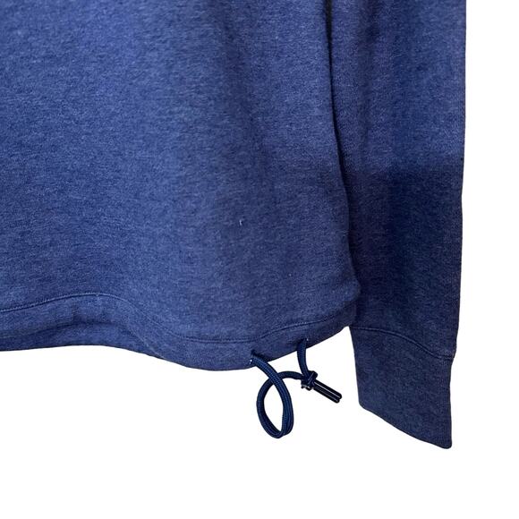 Adidas Womens Sweatshirt Size‎ S Blue Pullover Crew Neck Drawstring Hem Athletic - Picture 2 of 7